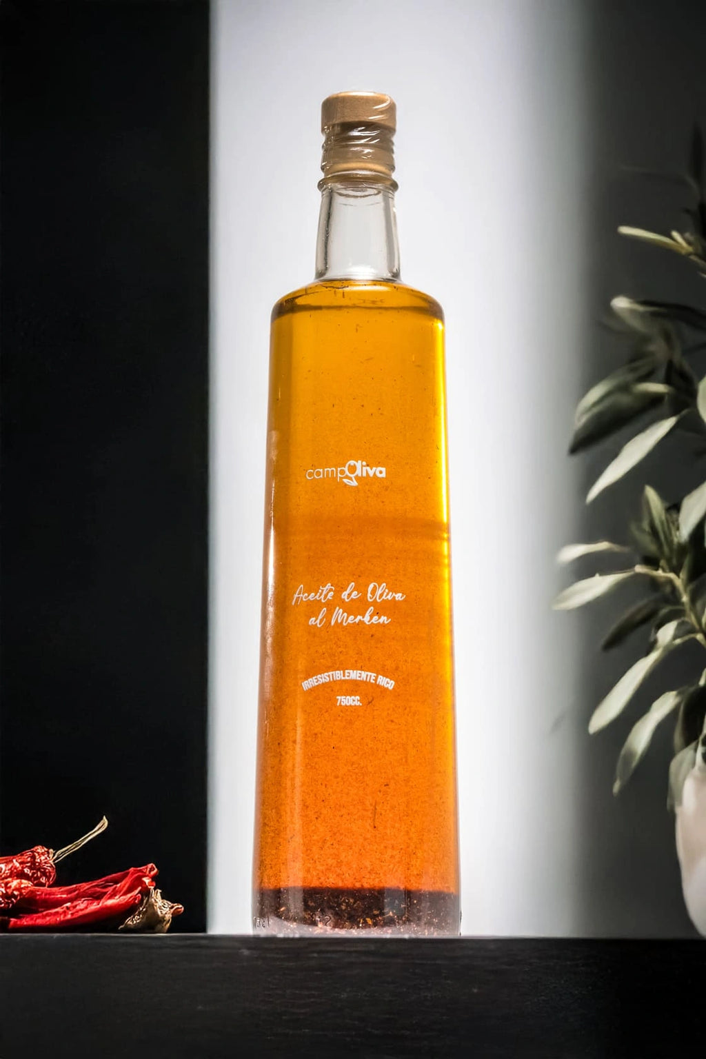 Aceite de Oliva al Merkén 100% Natural
