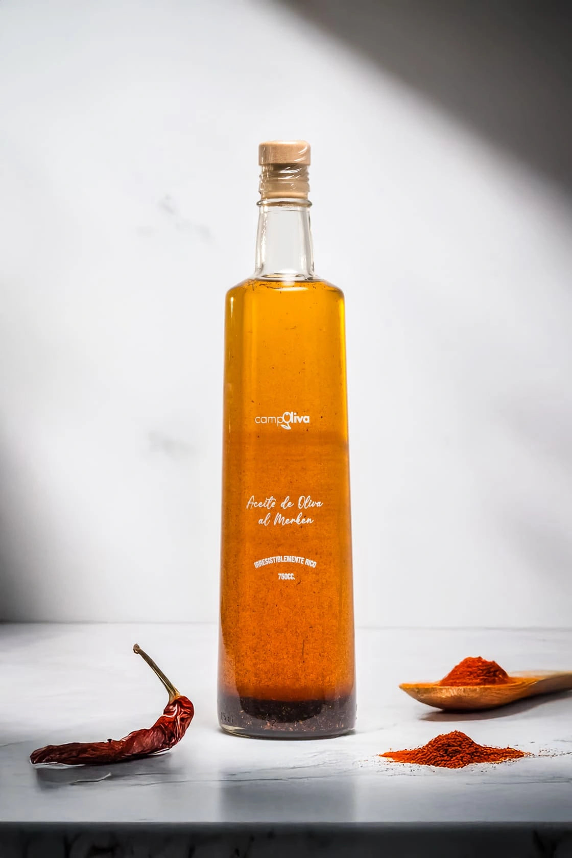 Aceite de Oliva al Merkén 100% Natural