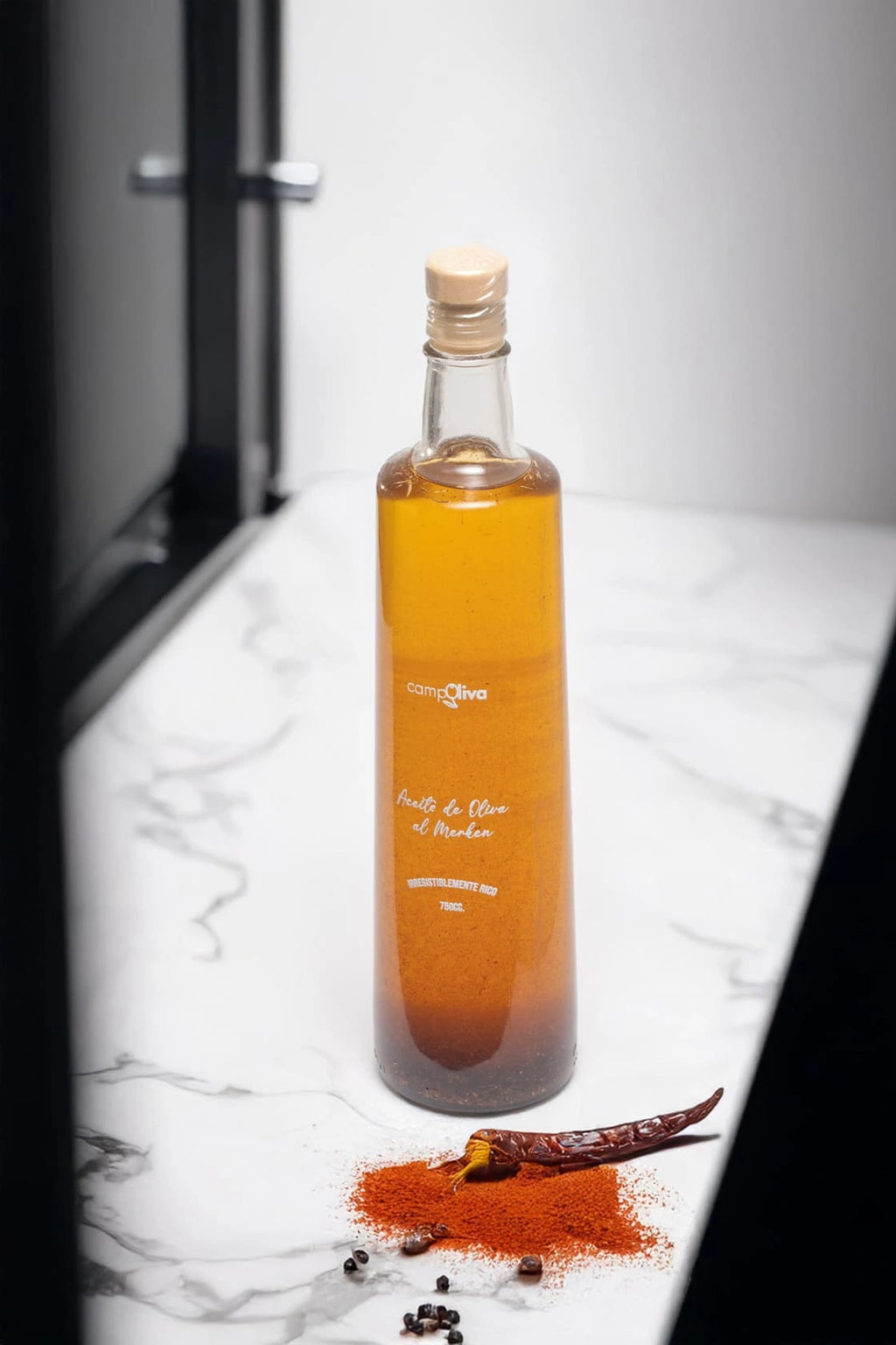 Aceite de Oliva al Merkén 100% Natural