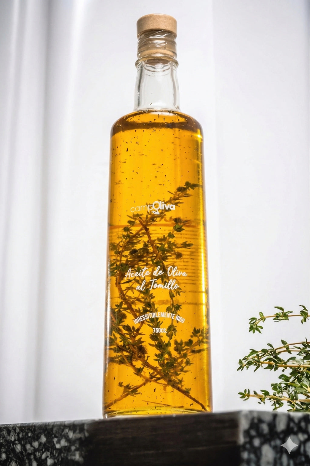 Aceite de Oliva al Tomillo 100% Natural