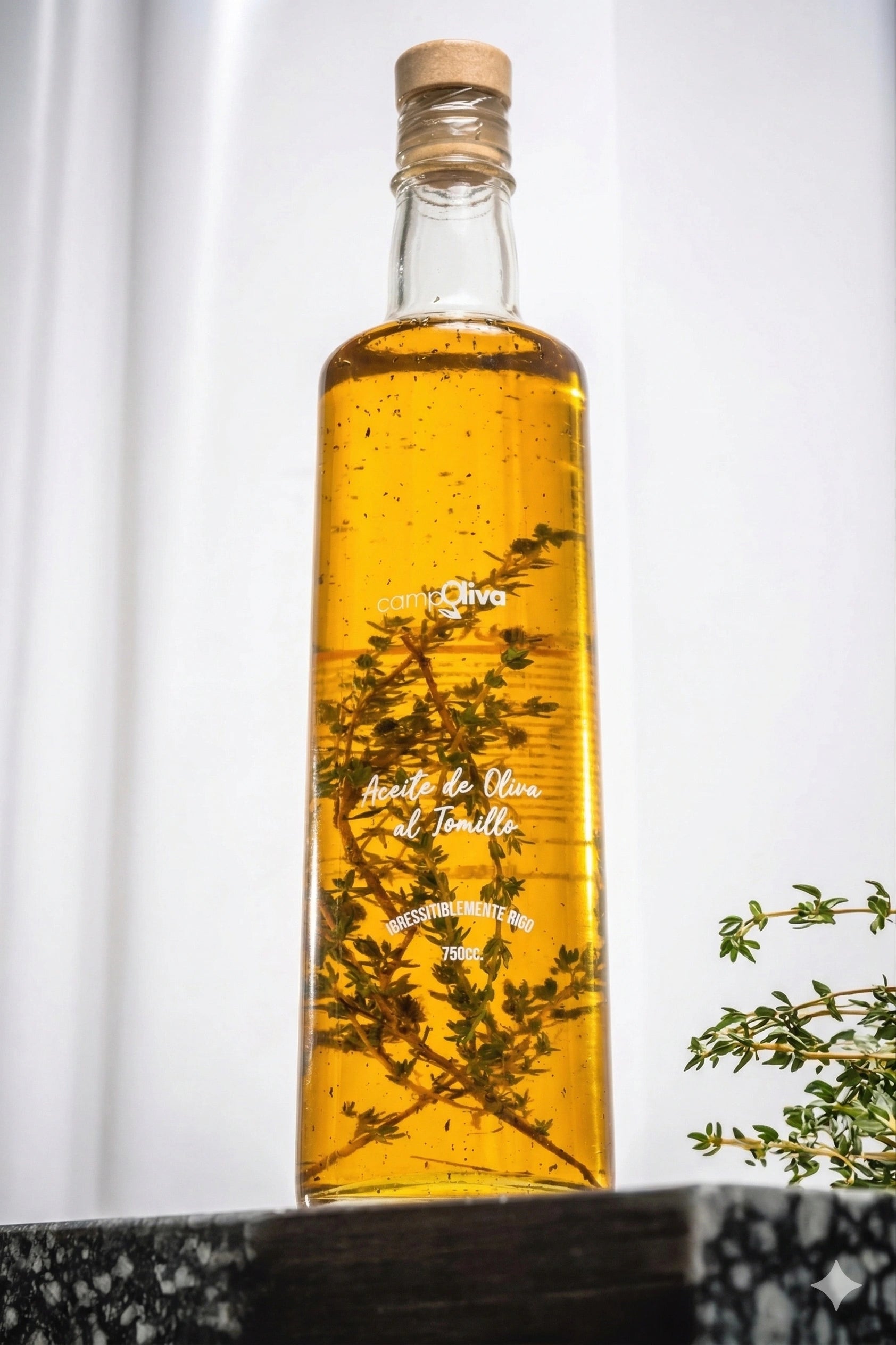 Aceite de Oliva al Tomillo 100% Natural
