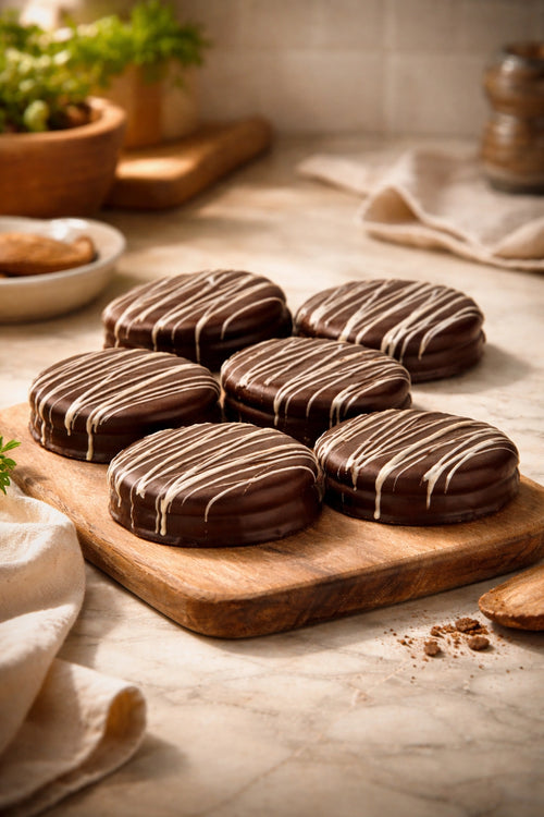 Alfajores Clásicos Chocolate Manjar 6 unidades