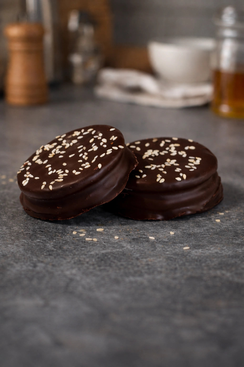 Alfajores Sin Azúcar Chocolate Manjar 6 Unidades