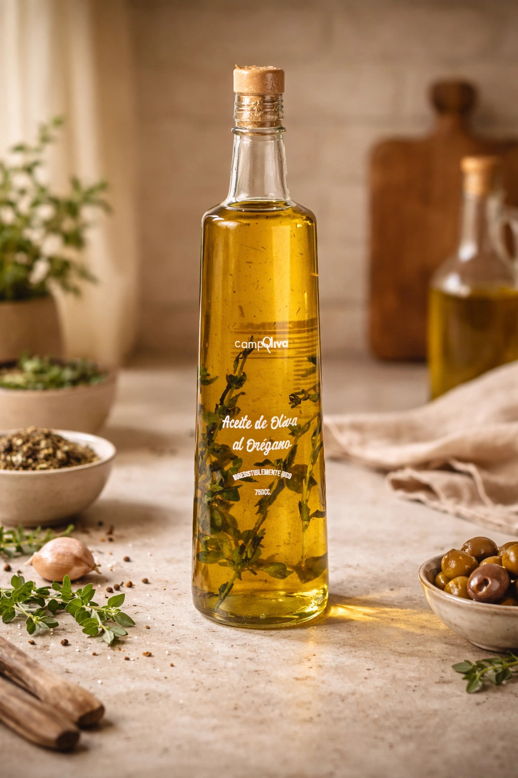 Aceite de Oliva al Orégano 100% Natural