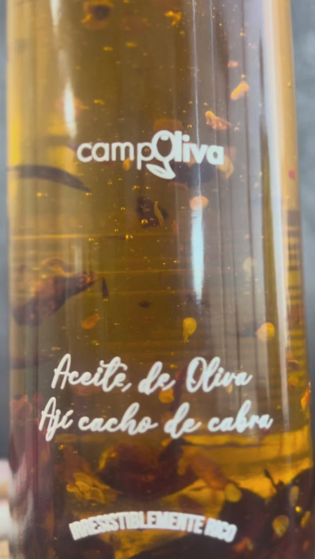 Aceite de Oliva Con Ají Cacho de Cabra 100% Natural